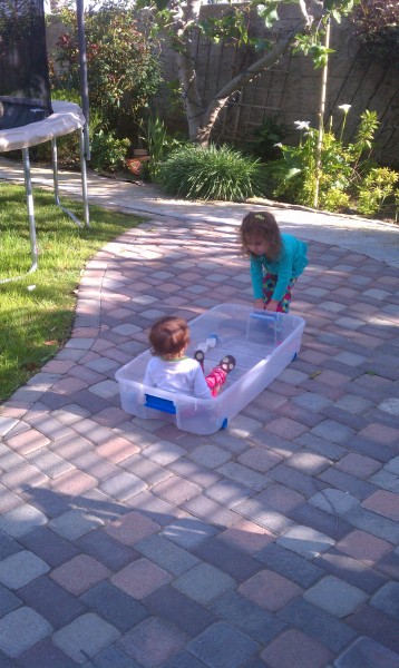 Girls playing