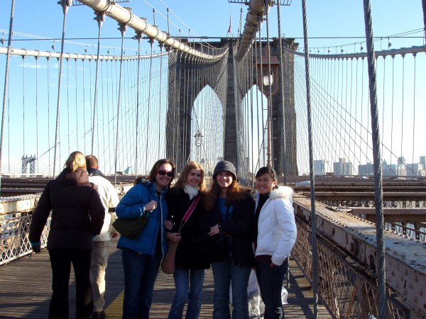 12 girls on bridge